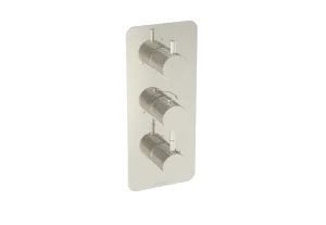 Saneux Cos Thermostatic Handle - Knurled - Brushed Nickel