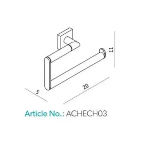 Hib Hecto Towel Ring detail view - Image 2