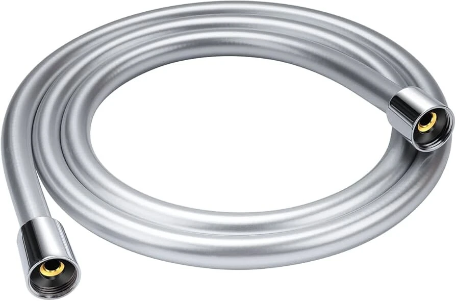 Just Taps Plastic Coated Shower Hose 1.60M Chrome