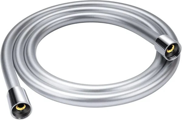 Just Taps Plastic Coated Shower Hose 1.60M Chrome