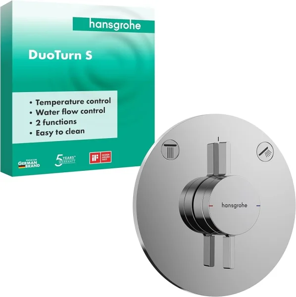 Hansgrohe Duoturn S Shower Mixers Concealed 265 X 240 X 180mm Chrome