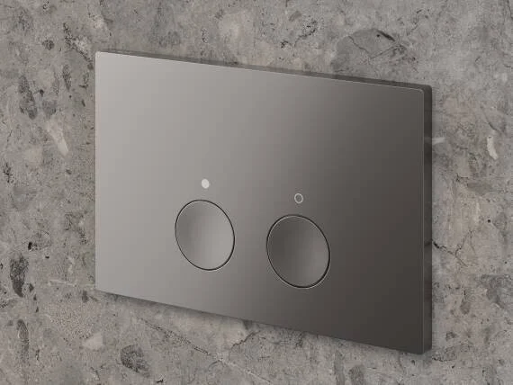 Axor Flushplate Flush Plates 370 X 225 X 100mm Gunmetal/chrome - Brushed