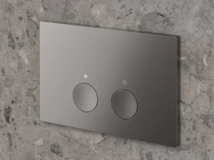 Axor Flushplate Flush Plates 370 X 225 X 100mm Gunmetal/chrome - Brushed