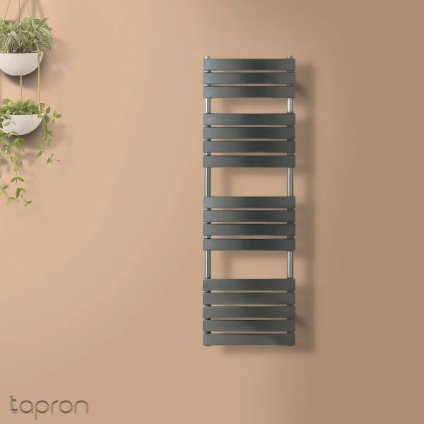 Just Taps Hix Radiator Brushed Black 1600 X 500