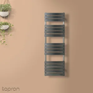 Just Taps Hix Radiator Brushed Black 1600 X 500