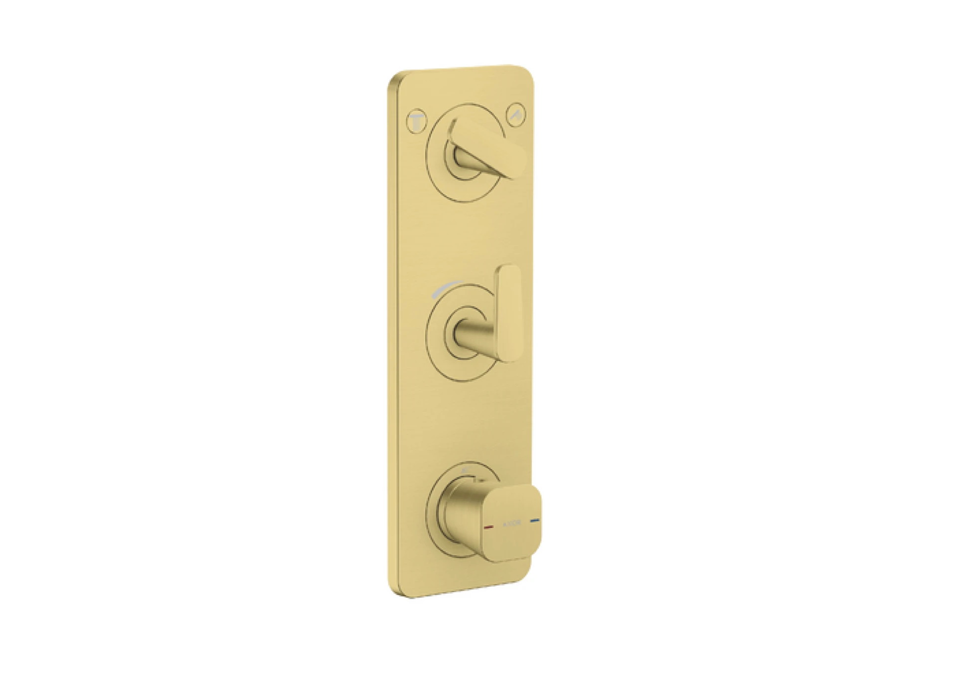 Axor Citterio C Thermostatic Shower Mixer Concealed 458 X 247 X 107mm Brass - Brushed