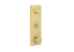 Axor Citterio C Thermostatic Shower Mixer Concealed 458 X 247 X 107mm Brass - Brushed