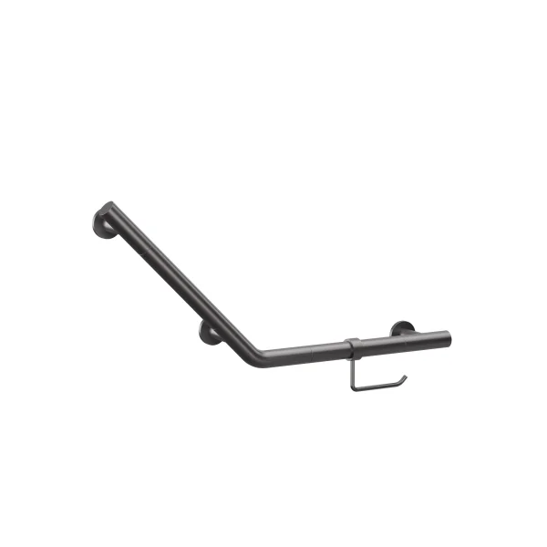 Crosswater Angled Grab Bar & WC Roll Holder 719 x 332mm Slate