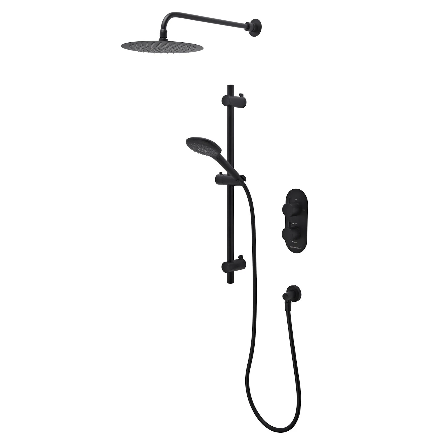 Roper Rhodes Unity Dual Function Concealed Shower System - Black