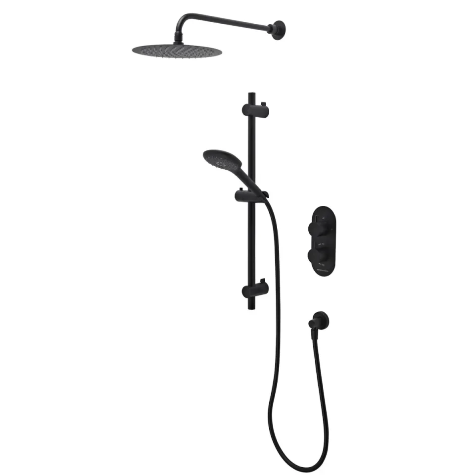 Roper Rhodes Unity Dual Function Concealed Shower System - Black product image - Image 1