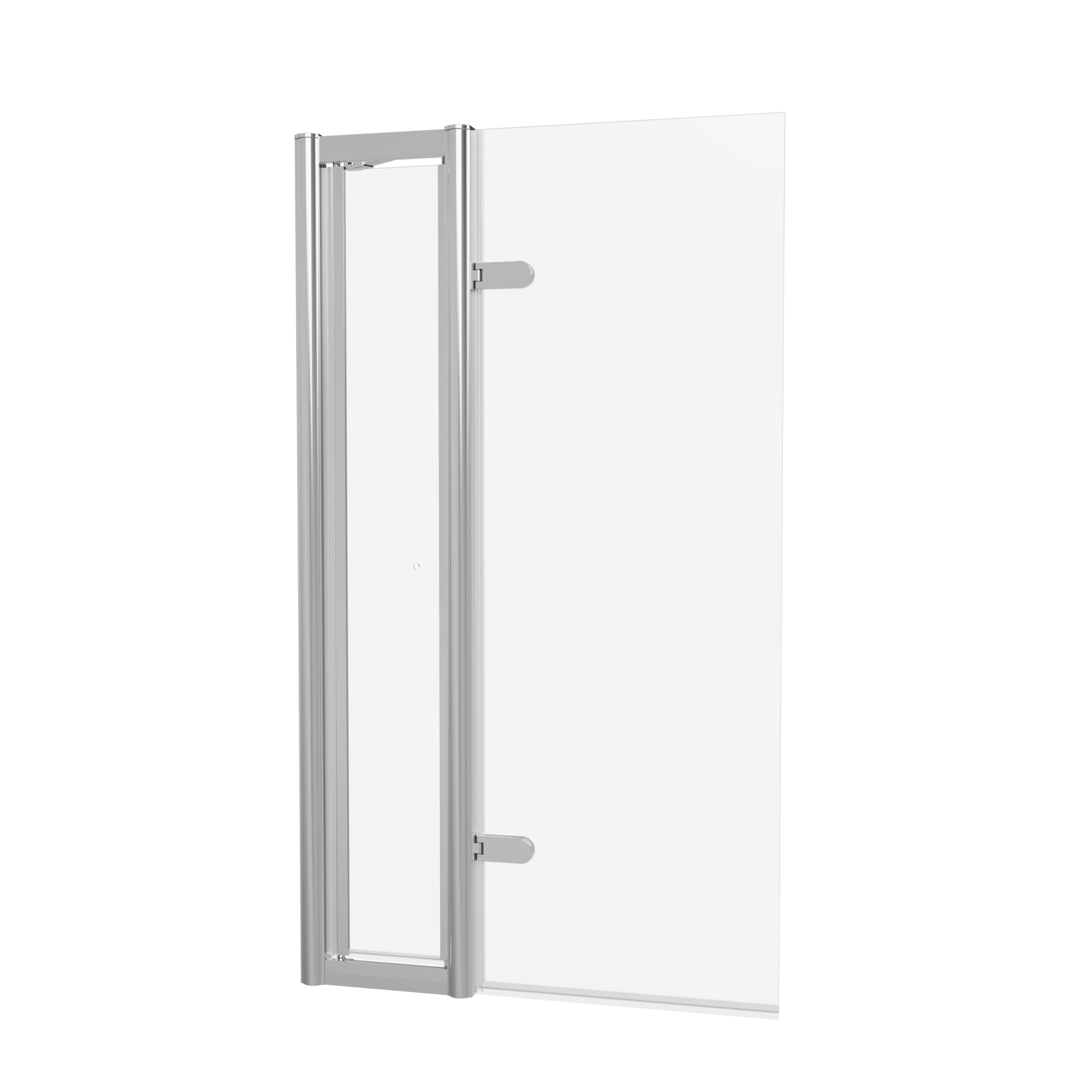 Burlington Classique Hinged Bath Screen With Access Door 850 Chrome (no Handle)