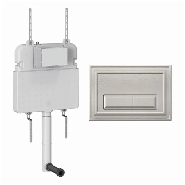Crosswater Belgravia Cistern Set 2 Brushed Nickel