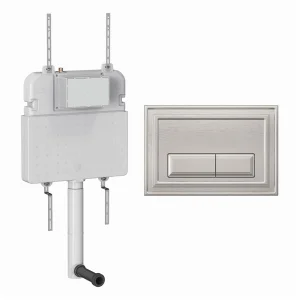 Crosswater Belgravia Cistern Set 2 Brushed Nickel