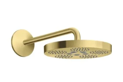 Axor One Overhead Shower 280 1jet With Shower Arm Brushed Brass detail view - Image 2