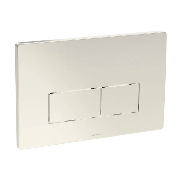 Saneux Flushe 2.0 Square Flush Plate Only - Brushed Nickel