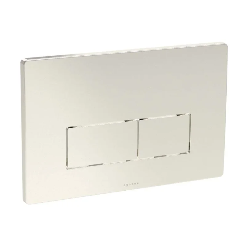 Saneux Flushe 2.0 Square Flush Plate Only - Brushed Nickel product image - Image 1
