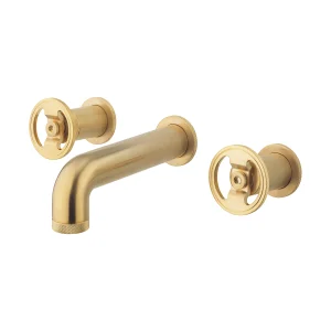 Crosswater Union Basin 3 Hole Wall Mounted Trim Set Union Brass