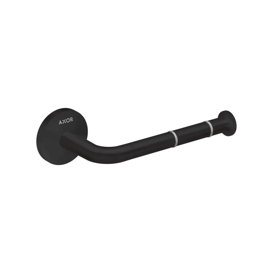 Axor Universal Circular Toilet Paper Holder Matt Black product image - Image 1
