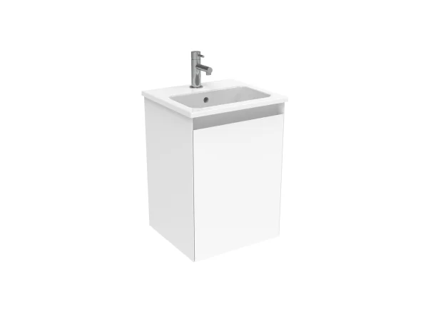 Saneux Uni 40cm 1 Door Wall Mounted Unit - Matte White