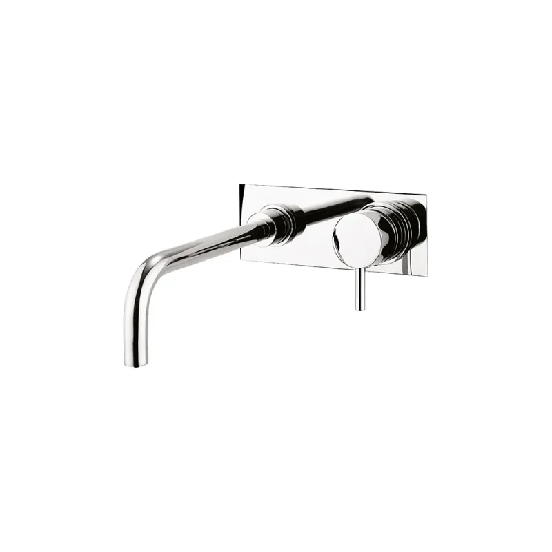 Crosswater Kai Lever Basin Set Back Plate Chrome product image - Image 1