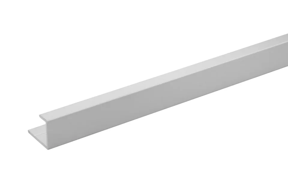 Burlington Aluminium Extrusion End Cap 11mm 2450mm Brushed Nickel product image - Image 1