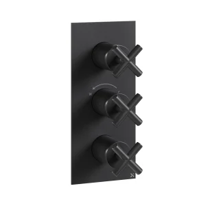 Crosswater MPRO Crosshead 3 Handle Trimset (must be paired with WLBP2000R or WLBP3000R) Matt Black