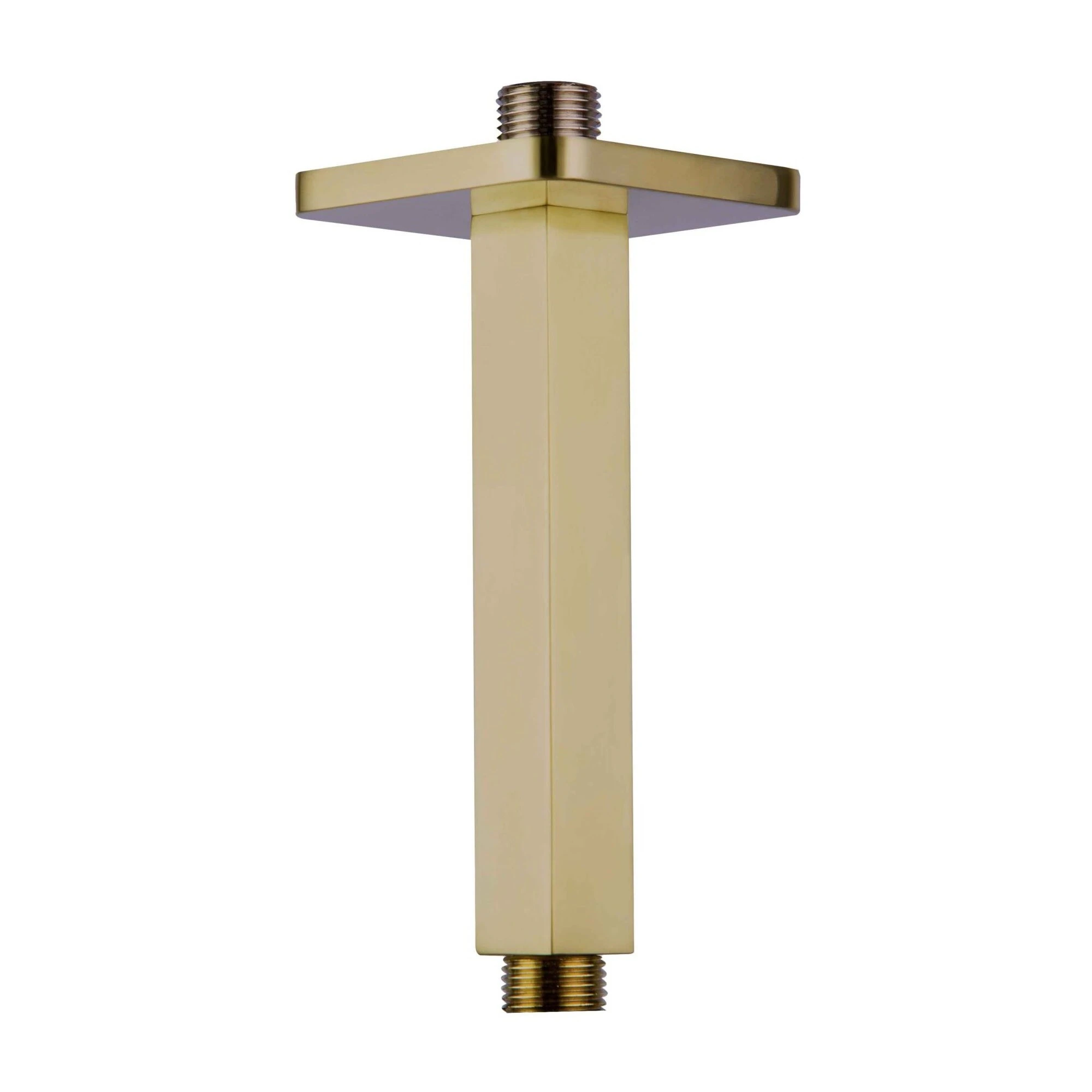 Just Taps Hix Ceiling Shower Arm 150mm Brushed Brass
