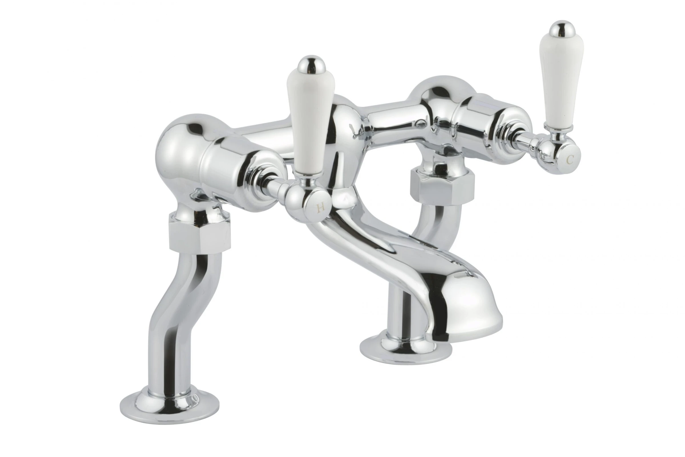 Just Taps Grosvenor Lever Deck Mounted Bath Filler Chrome