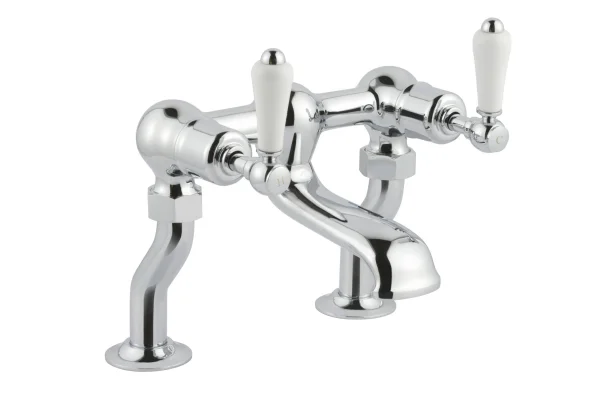 Just Taps Grosvenor Lever Deck Mounted Bath Filler Chrome