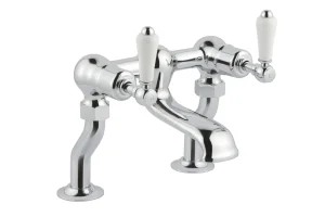 Just Taps Grosvenor Lever Deck Mounted Bath Filler Chrome
