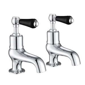 Just Taps Grosvenor Lever Bath Taps Matt Black