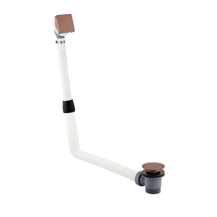 Just Taps Hix Extended Click Clack Bath Waste Brushed Bronze detail view - Image 2