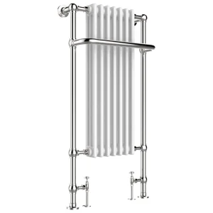 Just Taps Grosvenor Radiator 1130 X 553 X2 30 Chrome & White