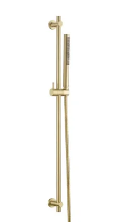 Just Taps Vos Slide Rail Kit Without Bottom Outlet Brushed Brass product image - Image 1
