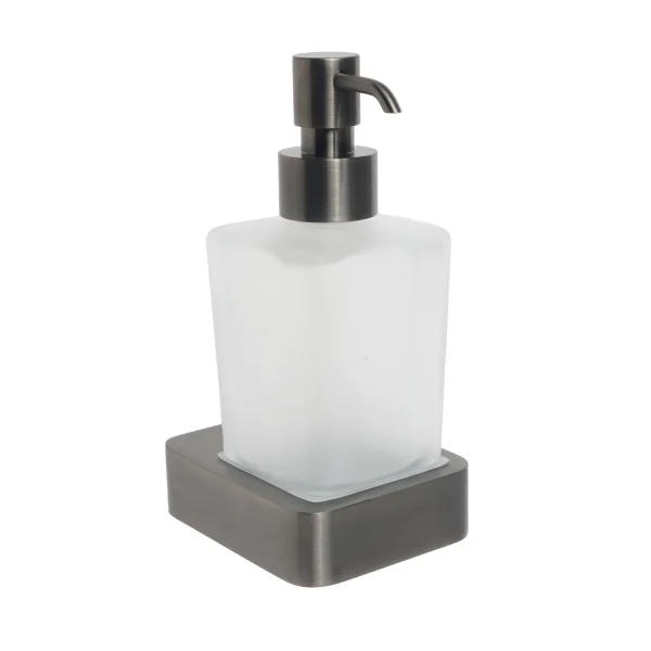 Just Taps Hix Soap Dispenser & Holder Brushed Black