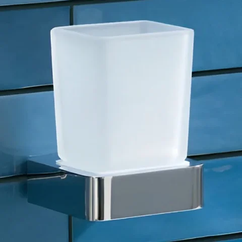 Just Taps Hix Tumbler Holder Chrome detail view - Image 2