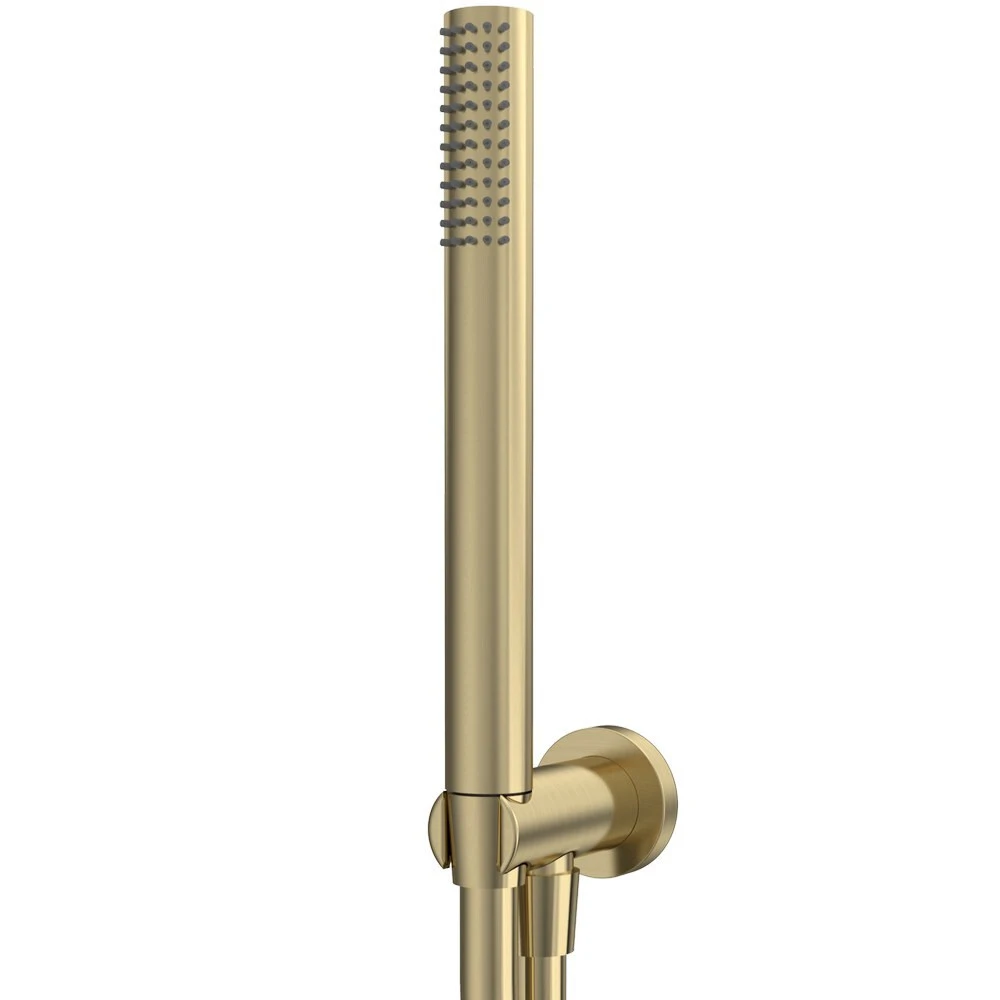 Roper Rhodes Round Wall Outlet With Shower Handset - Brass
