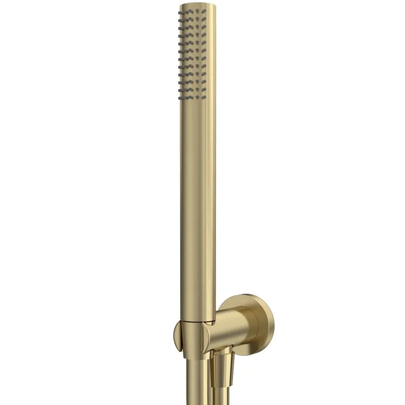 Roper Rhodes Round Wall Outlet With Shower Handset - Brass product image - Image 1
