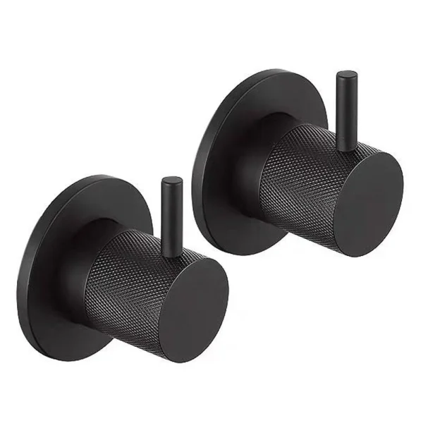 Just Taps Vos Wall Vaves Matt Black