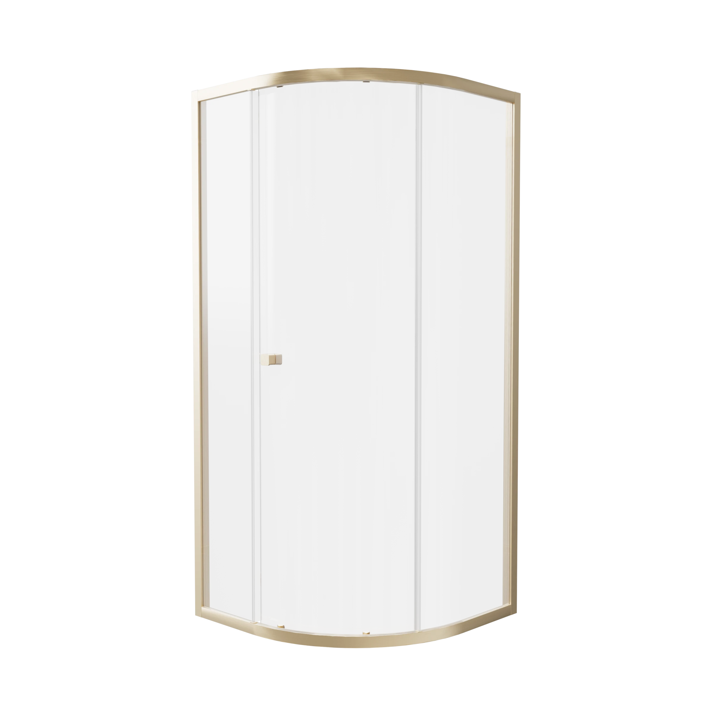 Britton Hoxton 6 Quadrant Single Door 900 Box A Brushed Brass