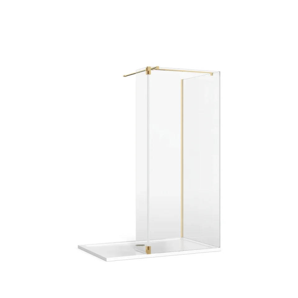 Burlington Deflector Panel Hinge X2 Gold product image - Image 1