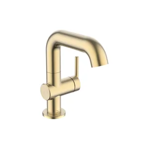 Crosswater 3ONE6 Lever Basin Side Deck Mixer 1 Handle Stainless Brushed Brass Effect