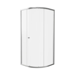 Crosswater Clear 6 Quadrant Single Door 900 Box A Brushed Nickel