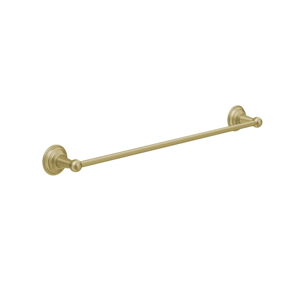 Crosswater Belgravia Single Towel Rail 600mm Brushed Brass product image - Image 1