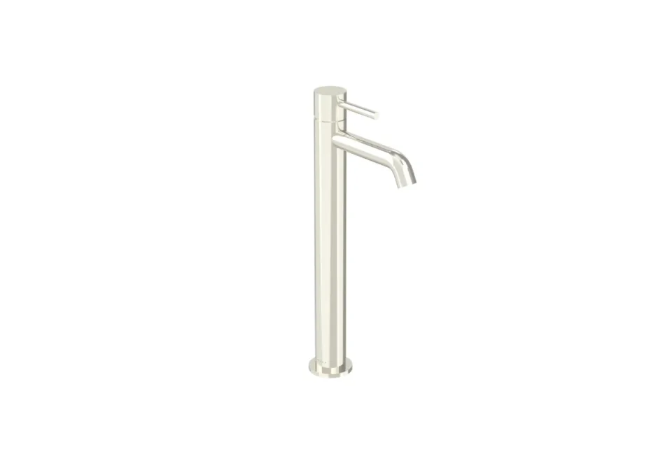 Saneux Cos Tall Basin Mixer Kit - W/ Classic Handle - Brushed Nickel (pvd) product image - Image 1