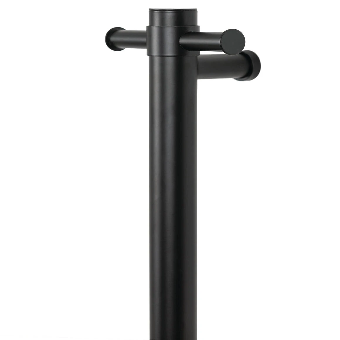 Thermosphere 12v Vertical Heated Towel Bar Round 900mm Matt Black
