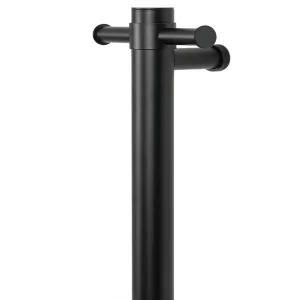 Thermosphere 12v Vertical Heated Towel Bar Round 900mm Matt Black