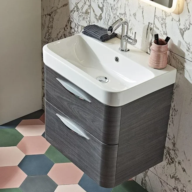 Roper Rhodes 600mm System Ceramic Basin detail view - Image 2