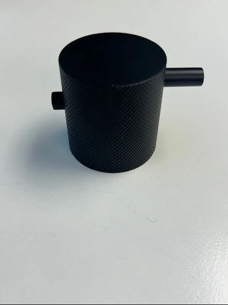 Saneux Cos Thermostatic Handle - Knurled - Satin Black