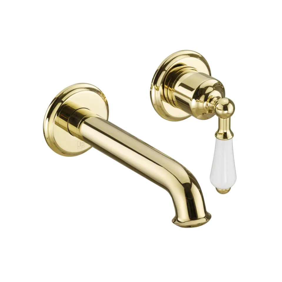Just Taps Grosvenor Single Lever Basin Mixer Polished Gold product image - Image 1
